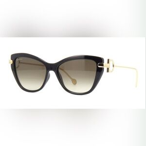 Salvatore Ferragamo Black Gradient Sunglasses